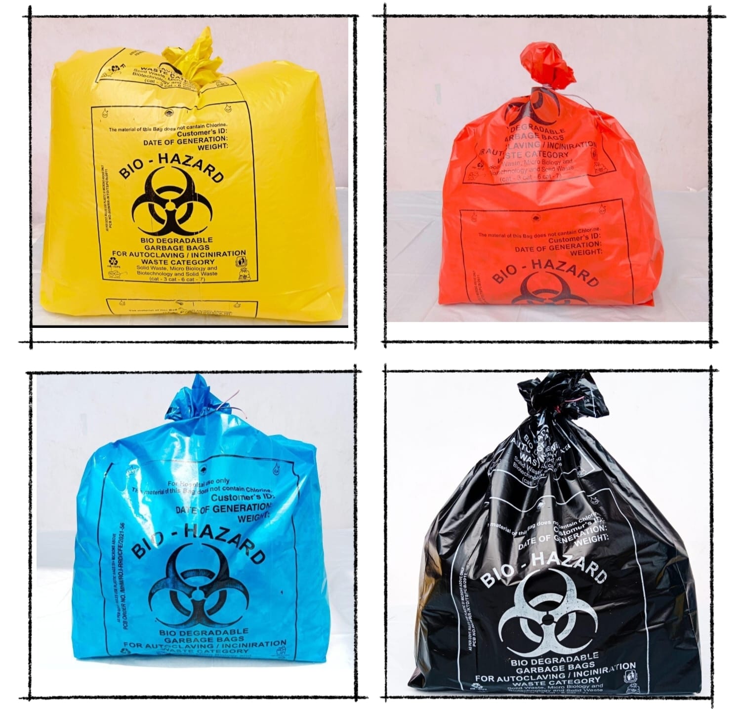 Bio Hazard Medical Waste Bags